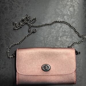 Rosegold coach crossbody